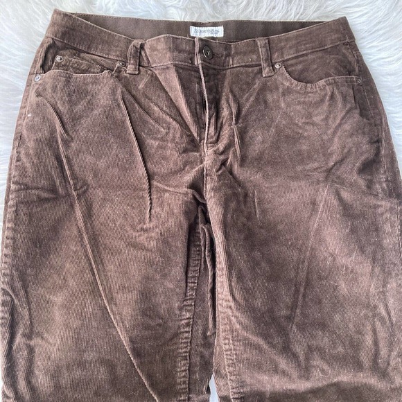 St. John's Bay Brown Boot Cut Pants - Picture 2 of 10
